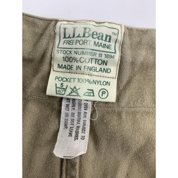 LL Bean Khaki Shorts Cotton Tan Drawstring Button 2 inch Pockets Womens Small - Picture 4 of 12